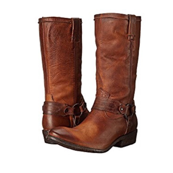 Frye Shoes - Frye carson harness western mid calf riding boot size 9.5 EUC